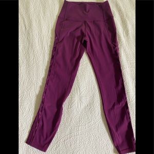 Lululemon Leggings with braid mesh